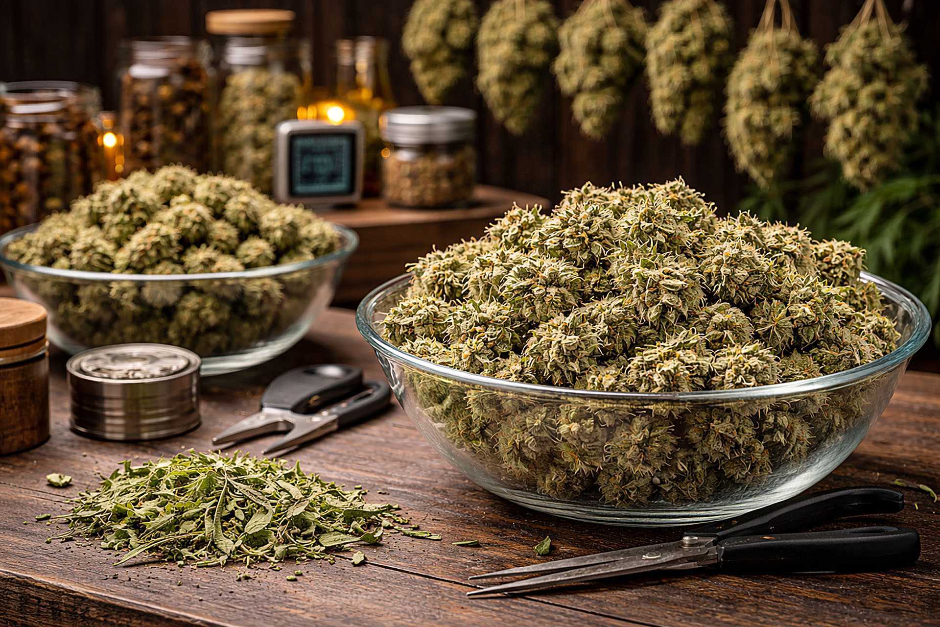 Curing dojrzewanie suszu marihuany